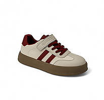 Дитячі кросівки для дівчаток Apawwa N1315R, р.29-36 Кремовий з бордовим 35