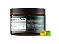 Жувальні цукерки CBD Gummies Full Spectrum Mind Shi 750 мг Яблуко-Лимон 30 шт., фото 2