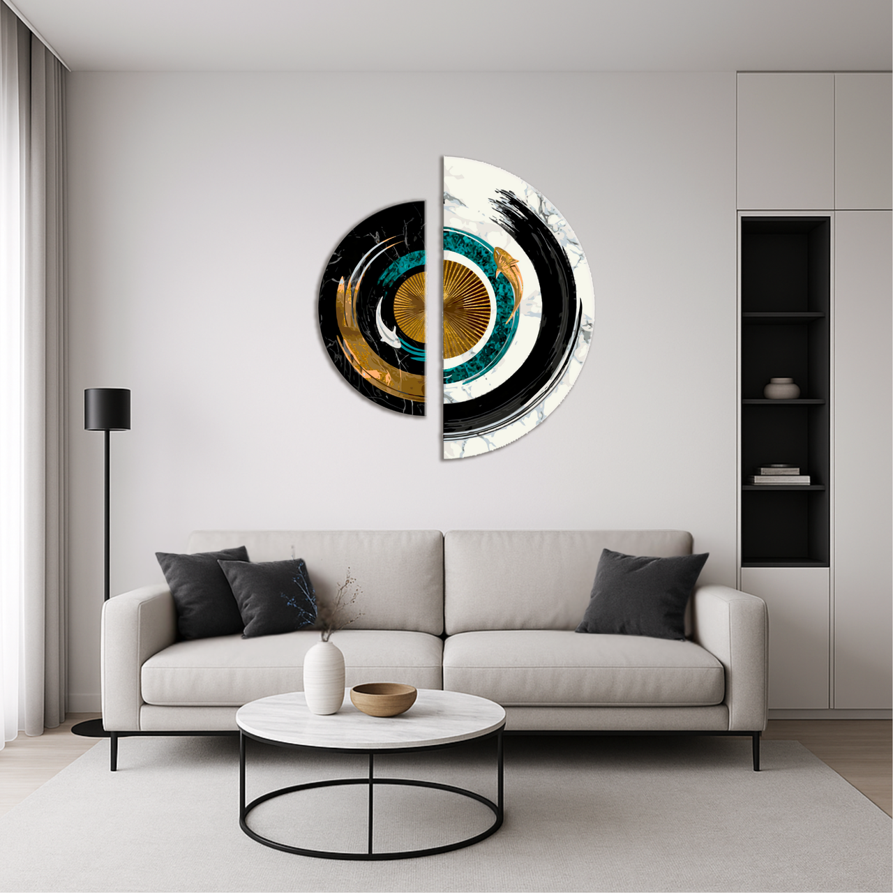 Інтер'єрна модульна картина Баланс Протилежностей, фото 1