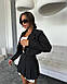Жіночий костюм 2-ка (жакет + спідниця); Колір: чорний; Розмір: 42-44, 46-48 ;, фото 3