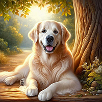 Діамантова мозаїка. Картина на підрамнику Промені щастя, 30х30см