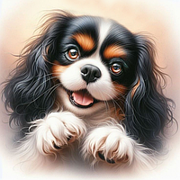 Діамантова мозаїка. Картина на підрамнику Щирий погляд, 30х30см