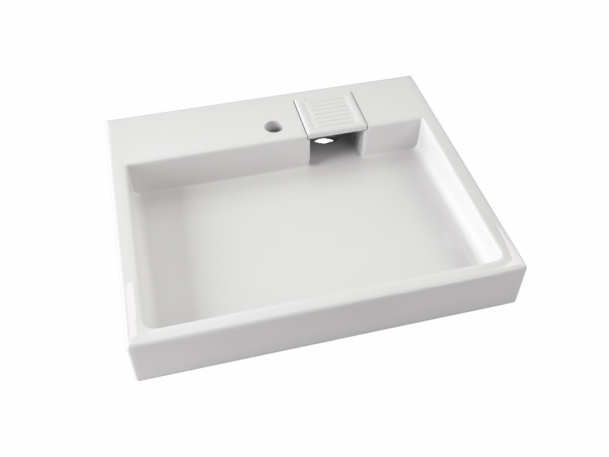 Умивальник на пральну машину акриловий Redokss San DEYMOS 60х55см, фото 1