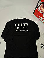 Лонгслів Gallery Dept чоловічий, Gallery Dept жіночий, лонгслів Gallery Dept чорний, білий, стильний Gallery Dept