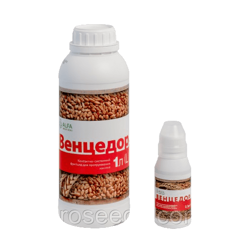 Фунгіцидний протруйник насіння ВЕНЦЕДОР (д.р. Тебуконазол 25 г/л, тирам 400 г/л.), тара 5л. ALFA Smart Agro, фото 1