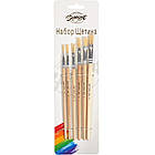 Набір пензликів плоских 6 шт "Щетина" Barogue 763/24-7