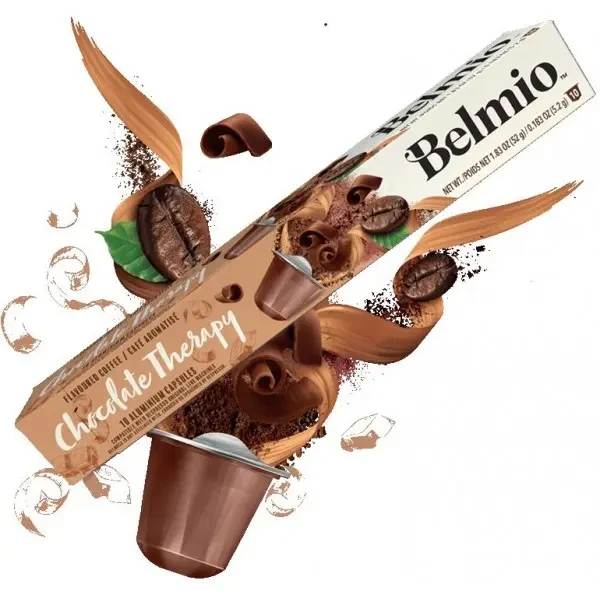Кава у капсулах Belmio Chocolate Therapy 10 шт Бельгія Неспресо Шоколад, фото 1