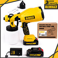 Фарбопульт DeWalt DCE550N з 2 АКБ (36V, 6 Ah) Акумуляторний пульверизатор для стін і фарбування автомобіля lv