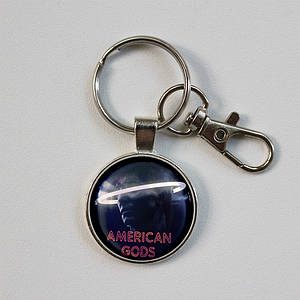Брелок Американські боги / American Godsчерный чорний з зображенням