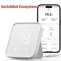 Розумний WiFi термометр-гигрометр для розумного дому з датчиком вологості та температури SwitchBot Hub 2