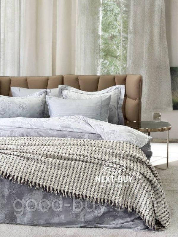 Постільна білизна Maison Dor Ambre Silver євро 200х220 тенсел