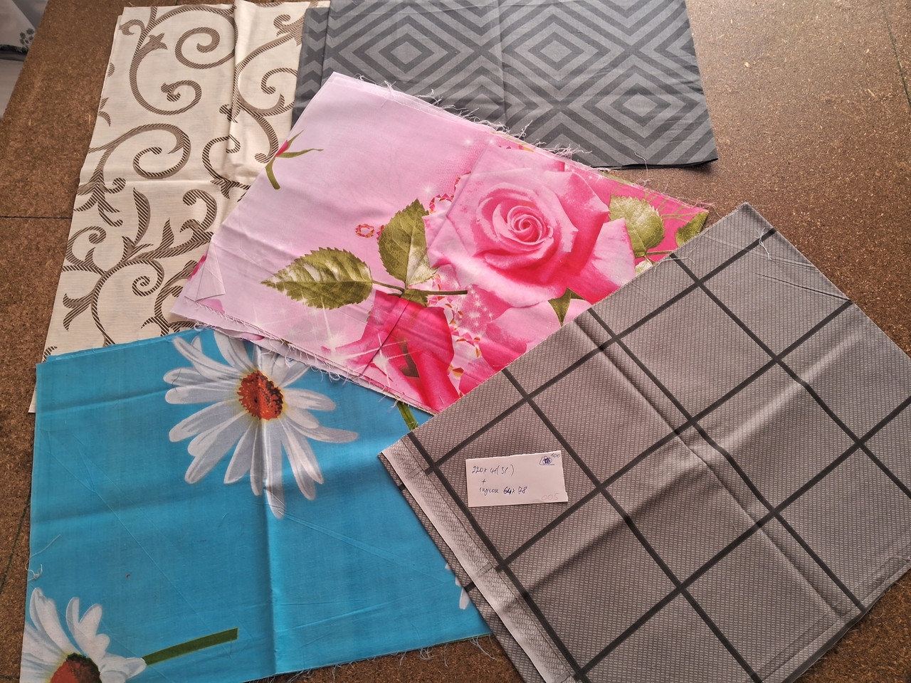 Набір кусочків тканини для рукоділля, комплект №005