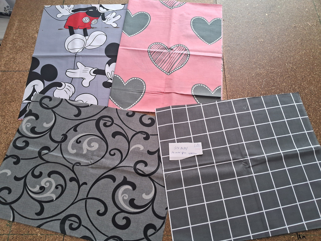 Набір кусочків тканини для рукоділля, комплект №007