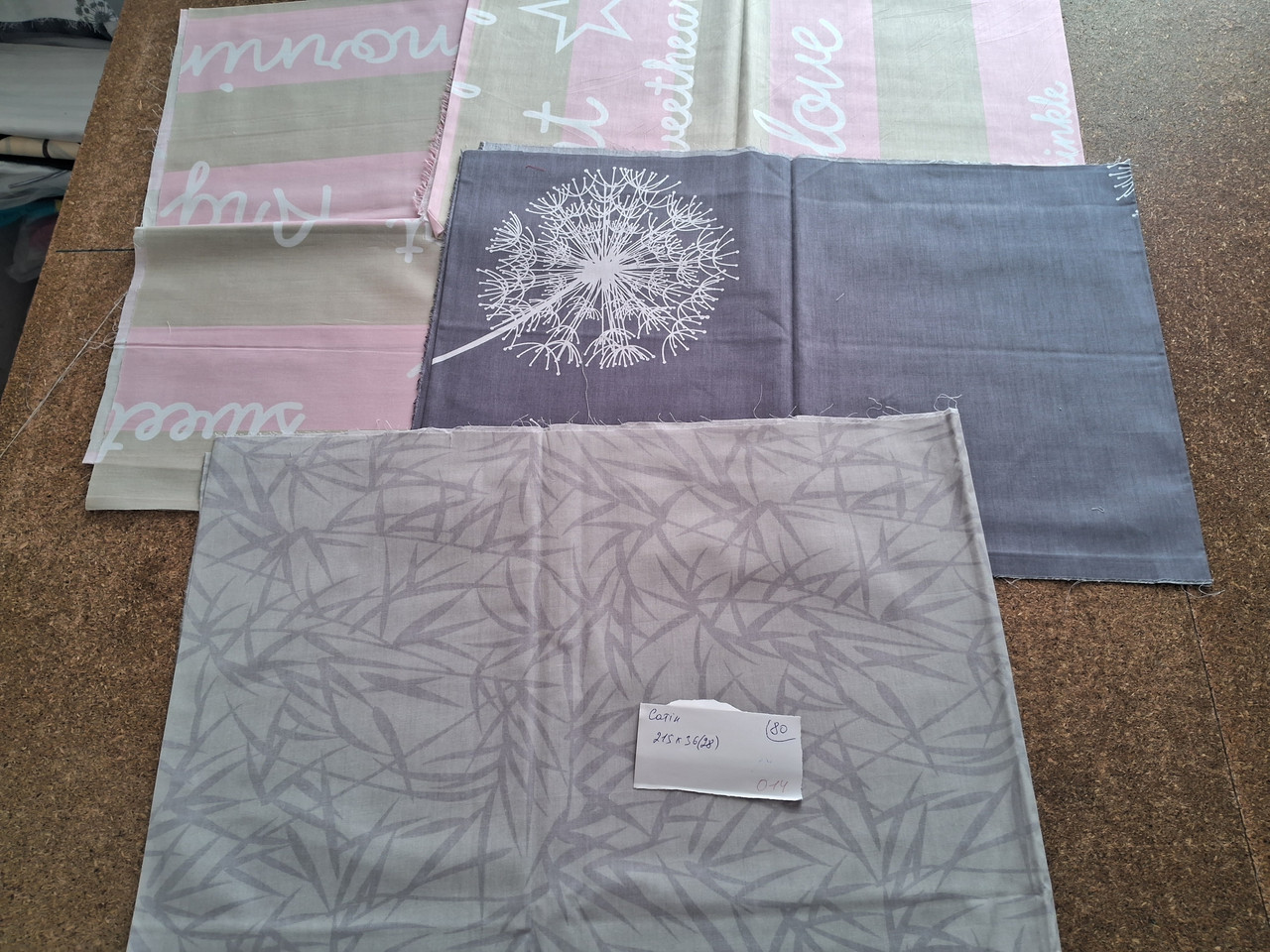 Набір кусочків тканини для рукоділля, комплект №014