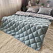 Ковдра зимова Classic холлофайбер 500g/m2 бірюзовий, фото 3