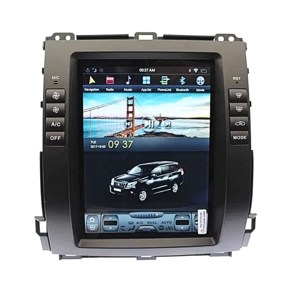 Штатна магнітола андроїд TOYOTA Prado/LC100/LC120 Автомагнітола 2дин 4/32, штатний головний пристрій тото, фото 1