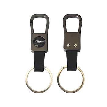 Брелок Ford Mustang з карабіном, брелок металевий Форд Мустанг