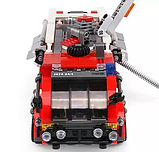 Конструктор машина з гідрантом "Пожежна вантажівка" 767 ел. рухомі елементи в коробці (XB-03028), фото 6
