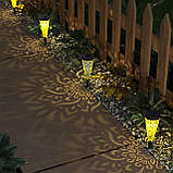 Сонячний ліхтар Lifeel для зовнішнього використання, упаковка з 6 штук, сонячне освітлення для доріжок, сонячні ліхтарі, фото 3