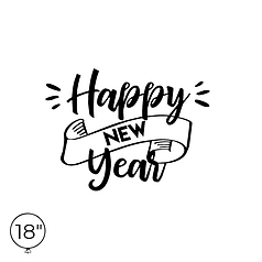 Наклейка на кулю 18" - Happy New Year