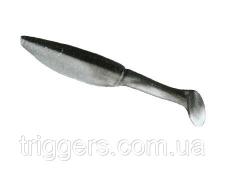 Силікон Nomura Grab Shad (їстівний) 75 мм 3,5 гр. колір-004 (black shiner back) 10 шт., фото 1