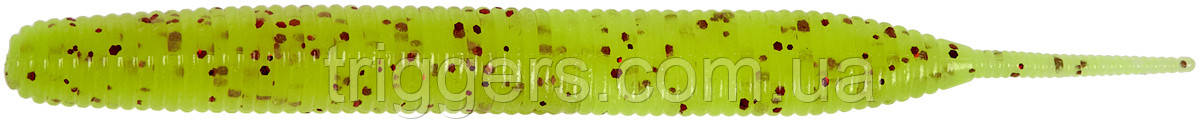 Силікон Keitech Sexy Impact 3.8" (10 шт/пак) к:pal#01 chartreuseredflake, фото 1