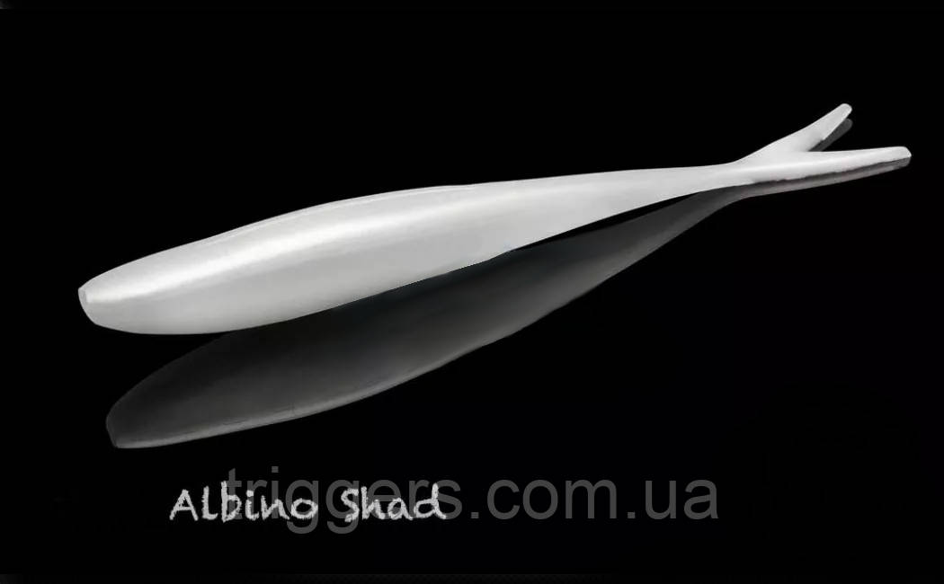 Силикон Lunker City Freaky Fish 8/BG 4.5" #036 Albino Shad, фото 1