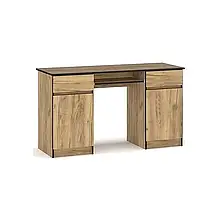 Стіл письмовий двотумбовий 2Д2Ш з ДСП Бруклін Дуб крафт золотий Мебель Сервіс