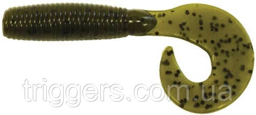 Силикон Big Bite Baits Finesse Grub 4" Green Pump. 10 шт., фото 1