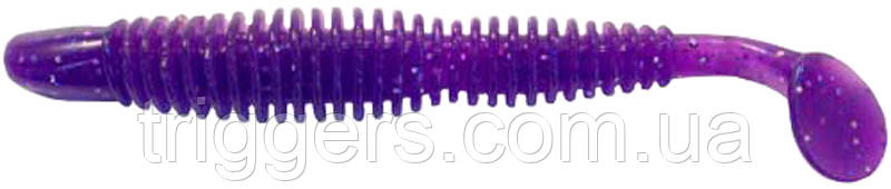 Силикон Reins Bubbring Shad 4" 567 Lilac Silver & Blue Flake (8 шт/уп.), фото 1