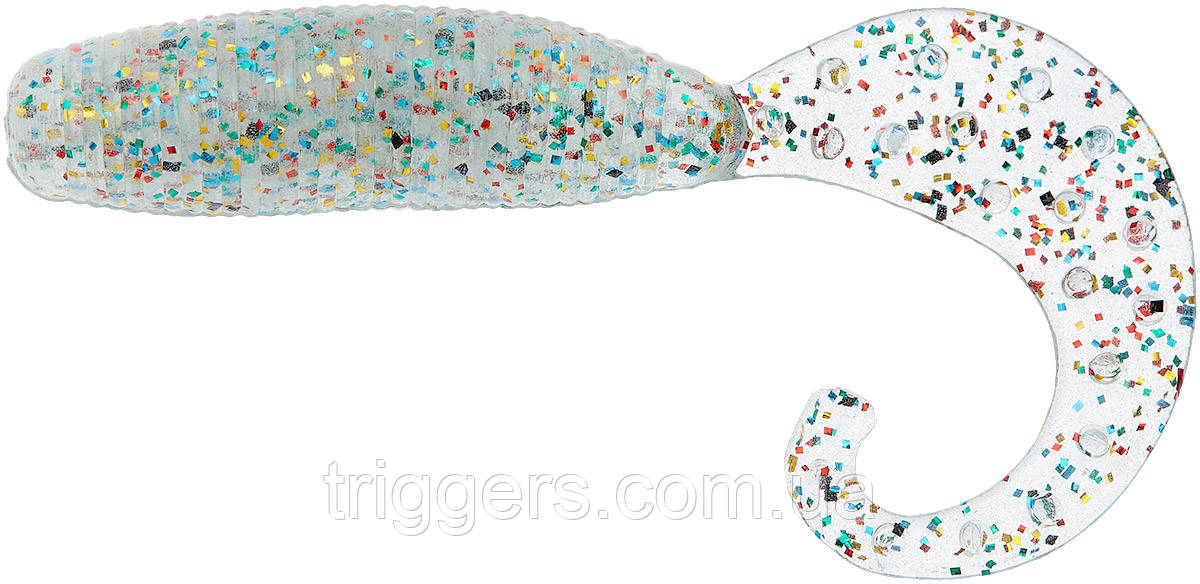 Силікон Reins Fat G-Tail Grub 3" 152 Super Glow All Stars (12 шт./пач.), фото 1