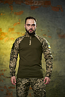 Кофта чоловіча хакі-піксель демісезонна тактична форма війскова кофта для полігону