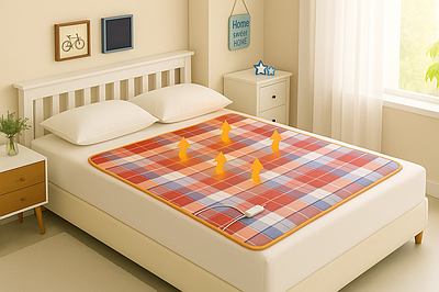 Електропростинь з підігрівом та терморегулятором YSM Туреччина Kayra 120х160см Червоний