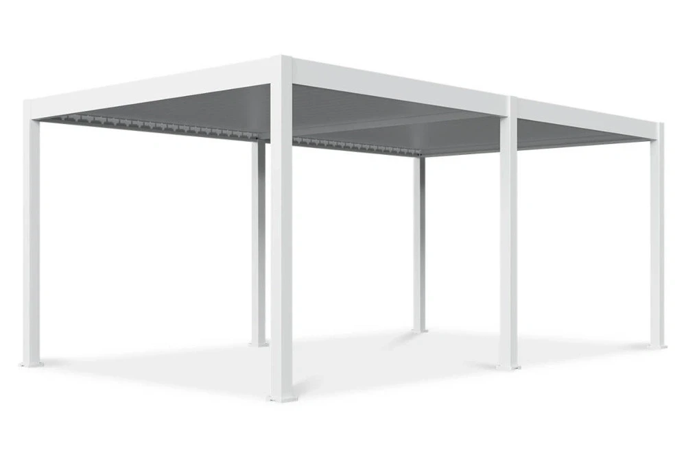 Садовий павільйон для відпочинку Gutroof Deluxe  Automatic  3,6x6 білий з підсвічуванням