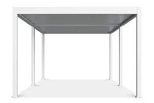 Садовий павільйон для відпочинку Gutroof Deluxe Automatic 3,6x6 білий з підсвічуванням, фото 2