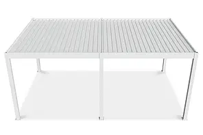 Садовий павільйон для відпочинку Gutroof Deluxe Automatic 3,6x6 білий з підсвічуванням, фото 4