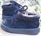 Черевики жіночі замшеві від виробника модель ЛОН25-316, фото 2