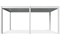 Пергола прямокутна 3,6x5,3 м Gutroof Deluxe Automatic Біла з підсвічуванням і дренажем,, фото 3