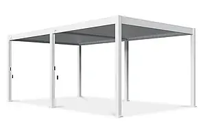 Алюмінієва пергола для тераси 3,6x6 м Gutroof Deluxe White FCG_007977, фото 1
