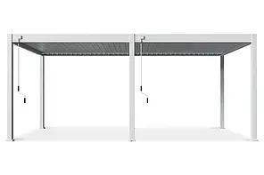 Алюмінієва пергола для тераси 3,6x6 м Gutroof Deluxe White FCG_007977, фото 3