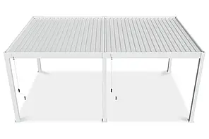 Алюмінієва пергола для тераси 3,6x6 м Gutroof Deluxe White FCG_007977, фото 4