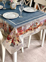 Новорічна скатертина гобеленова на прямокутний стіл RUNNER1394