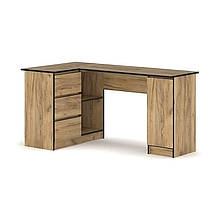 Стіл письмовий 1Д3Ш з ДСП Бруклін Дуб крафт золотий Мебель Сервіс