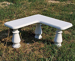 Лавка з литого мармуру