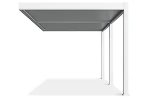 Пергола/Альтанка автоматична настінна з підсвічуванням 3x6 м Gutroof Elegance Білий FCG_007976, фото 1