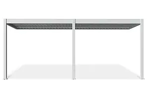 Пергола/Альтанка автоматична настінна з підсвічуванням 3x6 м Gutroof Elegance Білий FCG_007976, фото 4