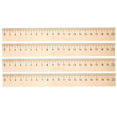 Лінійка дерев'яна шовкографія 20см, фото 1