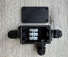 Розподільна коробка IP66 3 введення кабелю.Герметична розподільна коробка PJ7103P