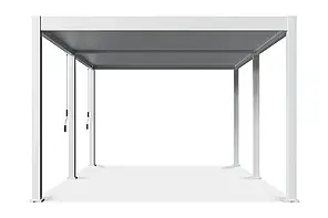 Пергола/Альтанка для двору Тераса-пергола Gutroof Deluxe 3,6x5,3 см біла FCG_007595, фото 3