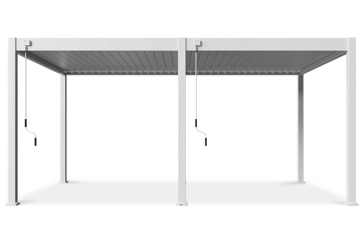 Пергола/Альтанка для двору Тераса-пергола Gutroof Deluxe 3,6x5,3 см біла FCG_007595